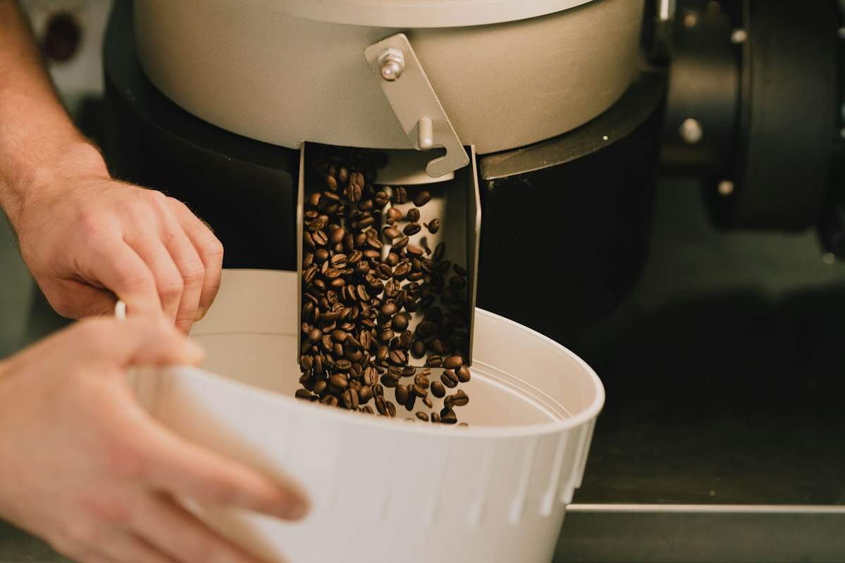Large family coffee bean storage container